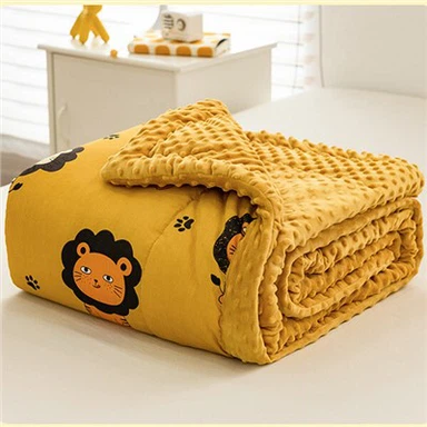 Dvostruko podebljano dječije Minky ćebe s tačkama